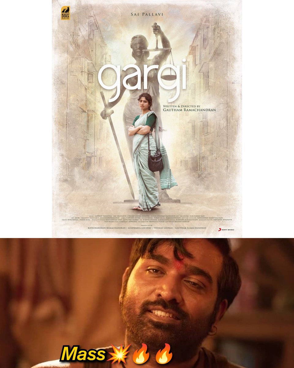Saipallavi_love's tweet photo. Mass 💥🔥
#SP14 titled as #Gargi ⚖️ @Sai_Pallavi92 ❤️
Glimpse 🔗https://t.co/oiQdwG48cI
#HBDSaiPallavi #SaiPallavi https://t.co/WAG852AI12