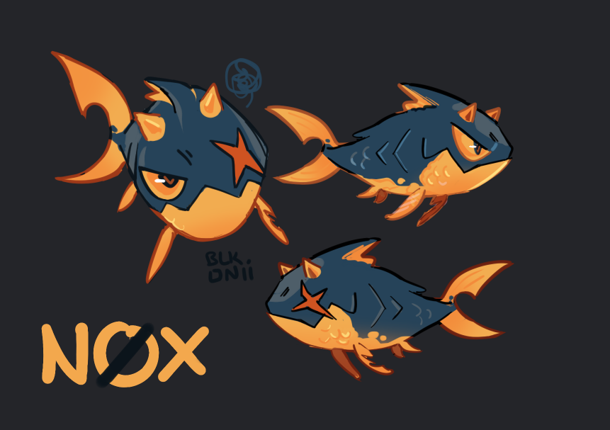 Yuurikin's tweet photo. Nøx's Fish form! https://t.co/OQcMu9xI86