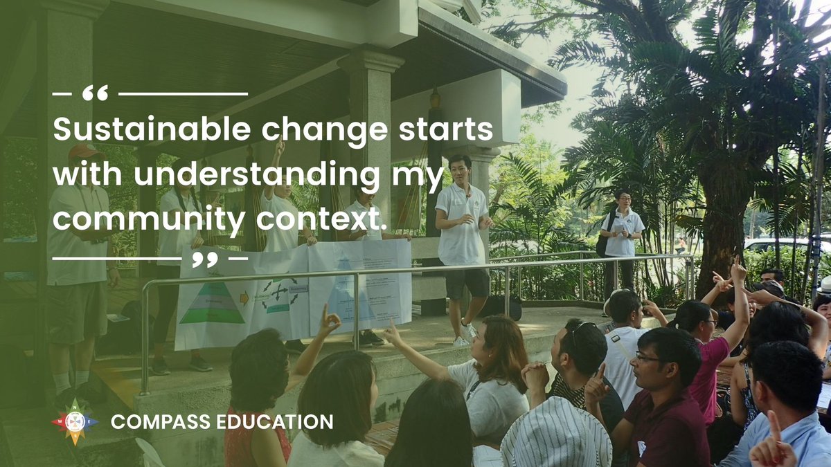 Compass_Ed's tweet photo. How can you plan sustainable change that works for your unique community & context? Understanding your community context is key! This week in our #CompassEducator course, educators are learning strategies for developing action plans that suit their local system. #CELevel2 #Week6 https://t.co/trGZQRX4a8
