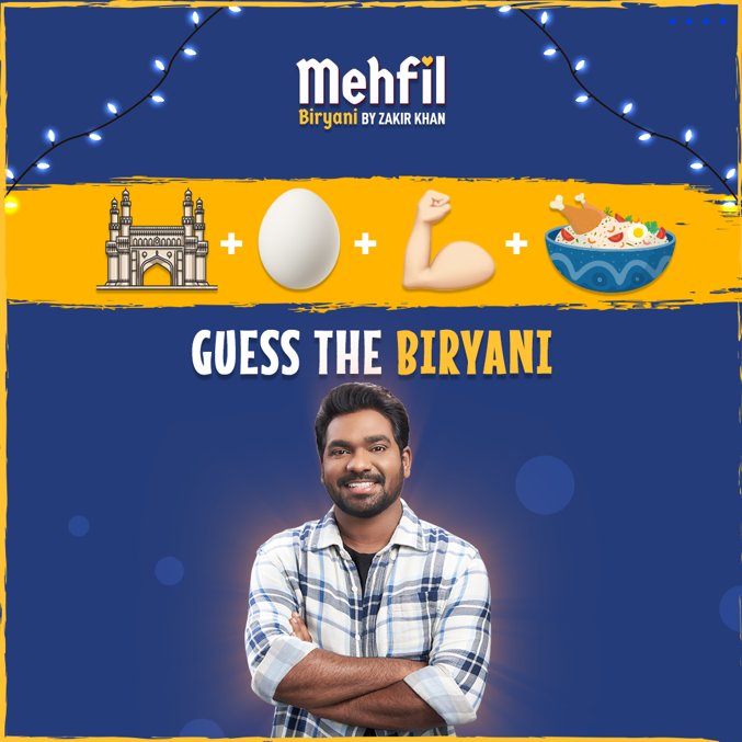 Pata lagaaiye yeh emojis kya kehna chahte hai!

#BiryaniMubarak #Mehfilgames