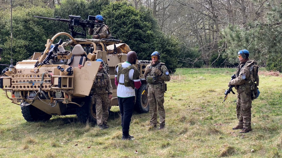 RoyalArmdCorps's tweet photo. Troops from B Sqn the @SCOTS_DG conducting the Mission Rehearsal Exercise for their upcoming deployment on Op NEWCOMBE 4 in Mali. They will form part of the Long Range Reconnaissance Group, the UK’s contribution to @UN_MINUSMA https://t.co/q26Zhu4KPx