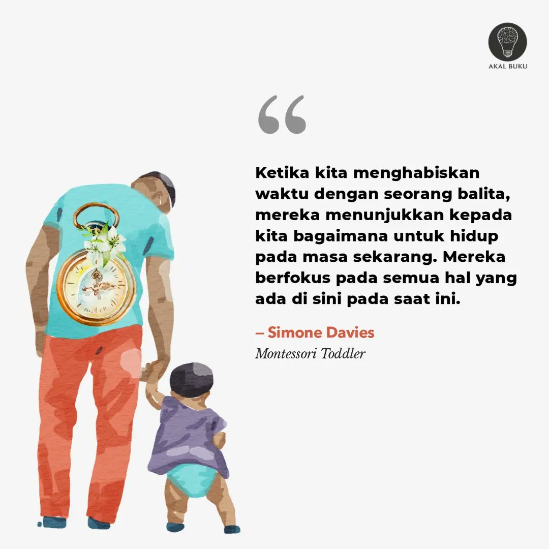 AkalBuku's tweet photo. Merawat balita bukan hanya tentang mengajarkan mereka sesuatu. Kita juga bisa belajar banyak hal dari mereka. https://t.co/DRJ1uR5jWa