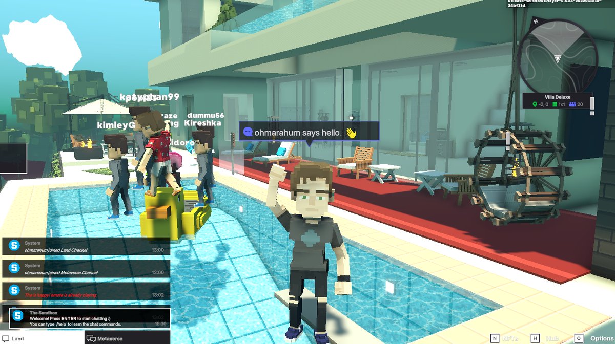 OhmaraHum's tweet photo. @TheSandboxGame Meet me @TheSandboxGame  pool. https://t.co/eQWqc1sBF7