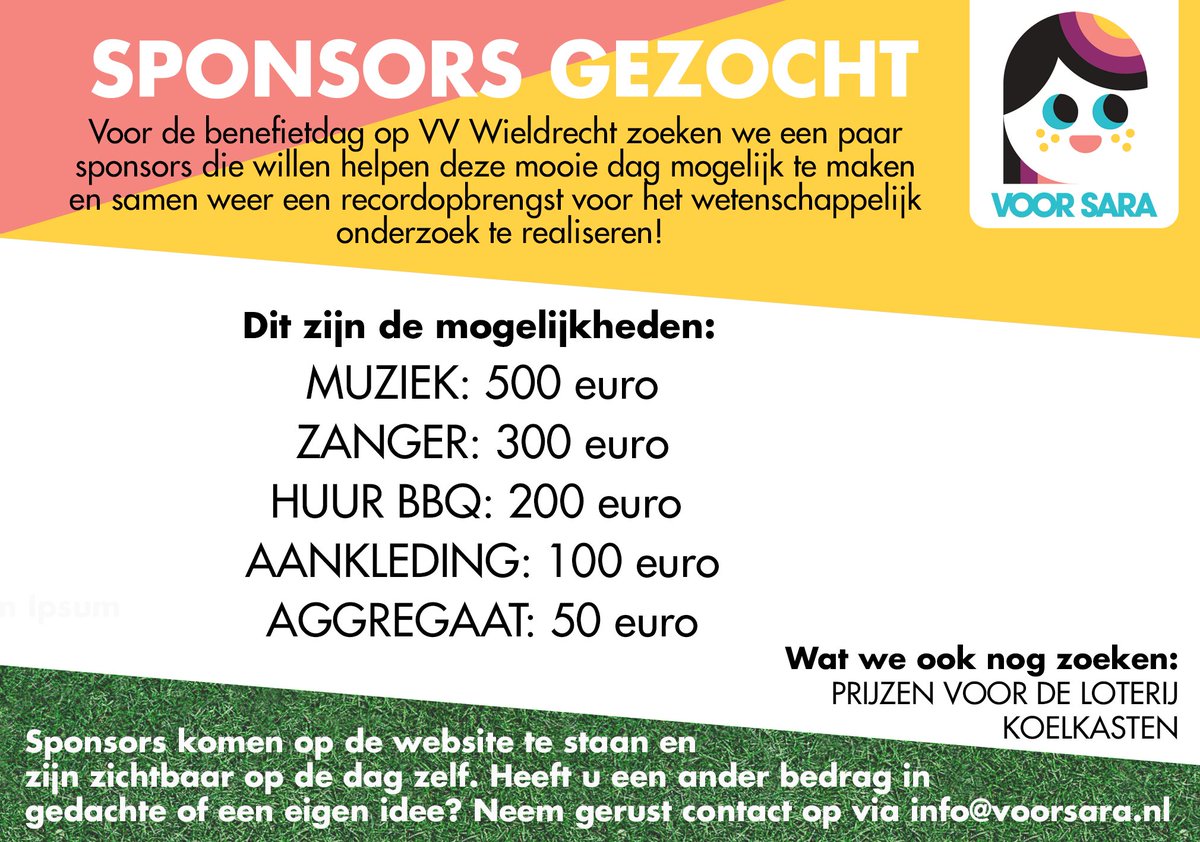 Wie vindt het leuk om een steentje bij te dragen aan één van de leukste dagen van het jaar? Samen kunnen we er weer een groot succes van maken op <a href="/vvWieldrecht/">vvWieldrecht</a> !