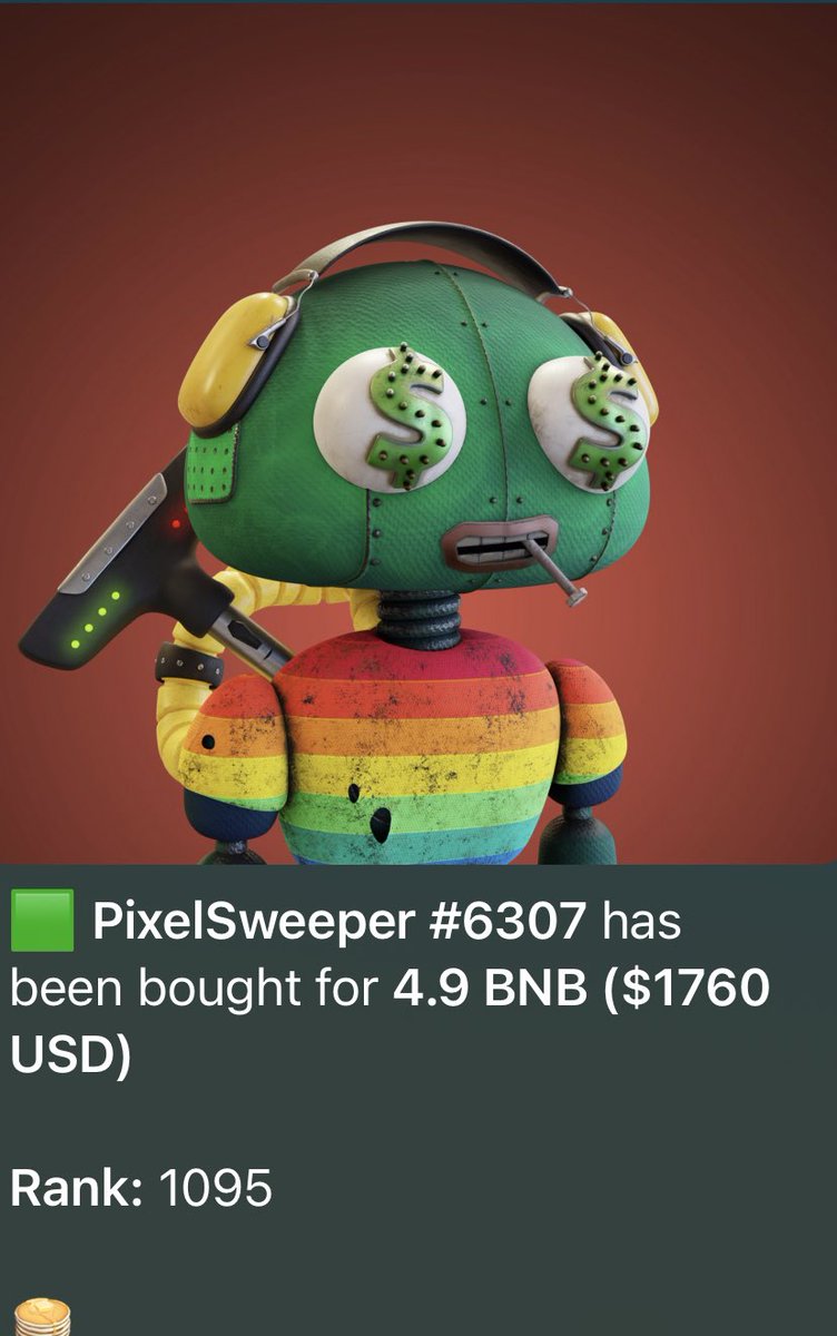 RainbowSWPR's tweet photo. Rainbow Sweeper 🌈 are on Fire 🔥 
Floor continues moving up 👀 
Little Reminder: Just 97 Rainbow Outfits .. @PixelSweeper #NFTCommmunity #NFT https://t.co/OpCHhn8LuB