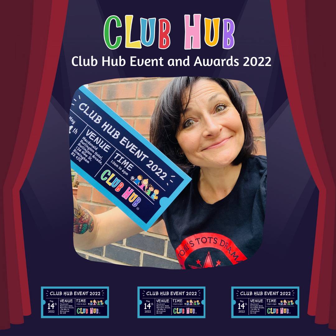 clubhubuk's tweet photo. 🤔🎫Have you got your Club Hub Ticket?
💥👍✅ Toni does from Toni's Tots Drama (@tonistotsdrama)
💥5 days to go till the event of the year for children's activity providers!
🎫Last Tickets Remaining: https://t.co/524bM1sqtH
#clubhubevent #ClubHub #ClubHubawards2022 https://t.co/H950wJnQLu