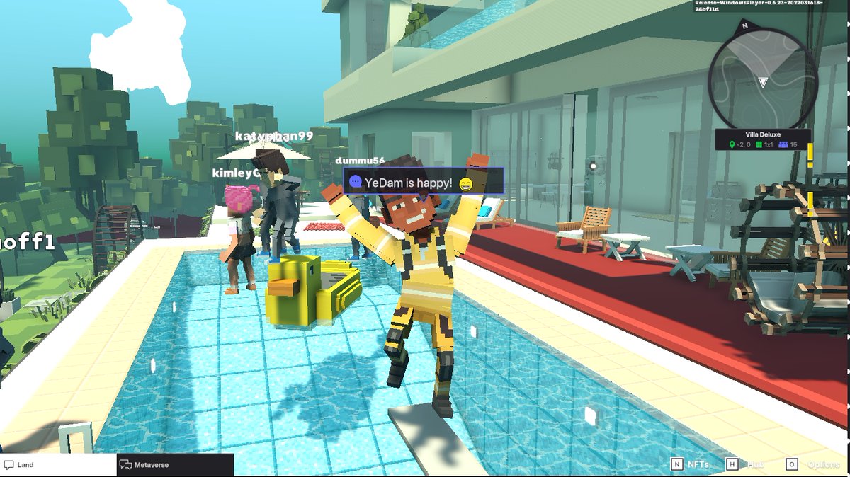 TonyYedam's tweet photo. @TheSandboxGame @TheSandboxGame pool so fun. https://t.co/D1TNMLbjSE
