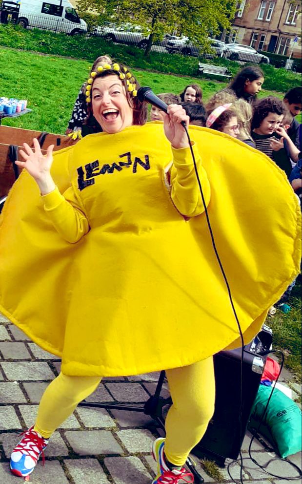 SunriseDances's tweet photo. Some shots from Friday #LemonDisco #Pollokshields ! Waffles &amp; ice cream from #AloadaWaffles, drumming &amp; a Lemon #Conga line! #fun #joyBus #getin #feelgood #glasgow #disco #joy #happypollokshields #community     Like my work? How about buying me a coffee? https://t.co/60QLwb4fif https://t.co/9BvwyAWpiw
