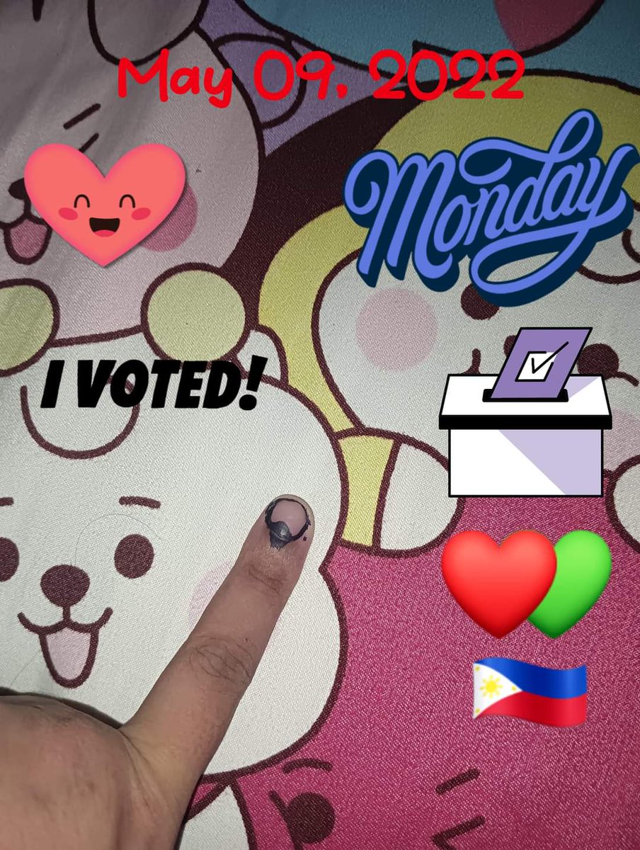 lhen1497's tweet photo. Im Responsible Voter
I vote for what i know its right 
Im Ready for a change 
Welcome New 2022
The Success is Coming 
#Halalan2022 
#Presidentielle2022 https://t.co/PBKtFKvSdg