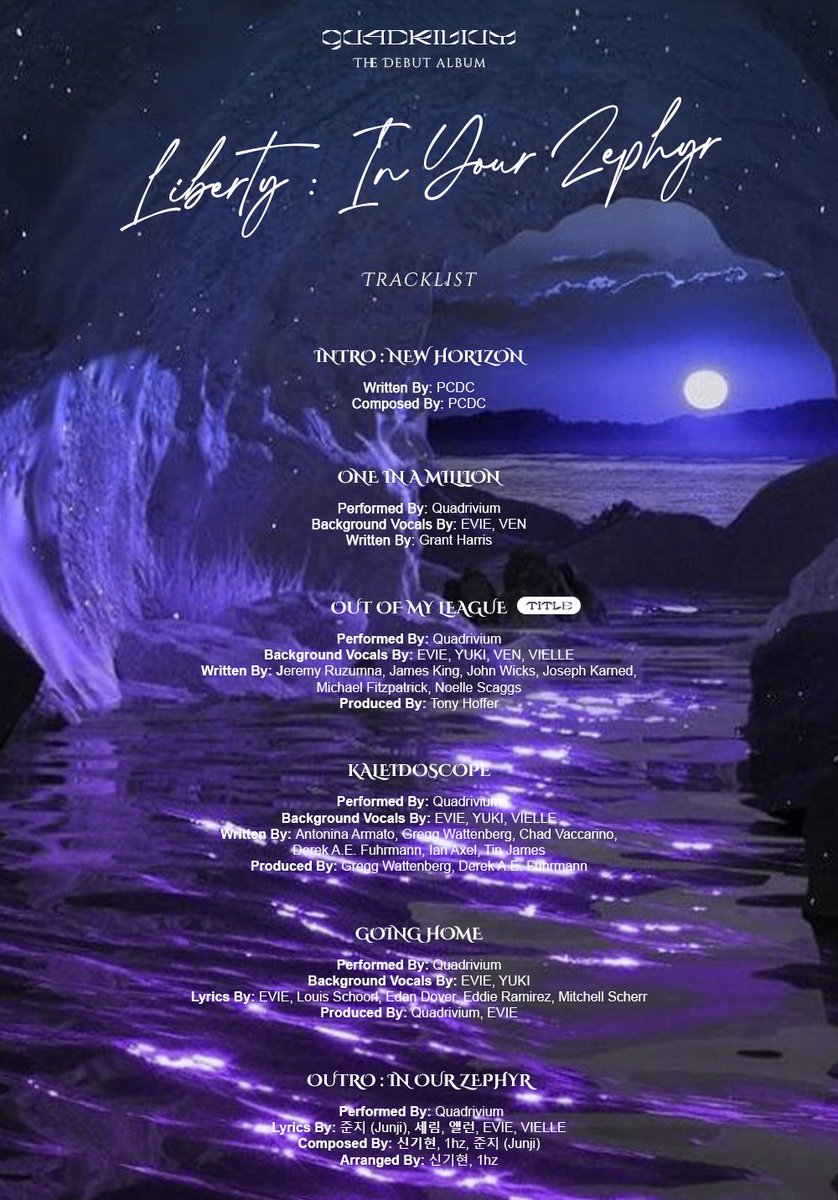 ͏
͏

         LIBERTY     :     IN YOUR ZEPHYR
         DEBUT ALBUM — TRACKLIST ❅
         #HarmonizeWithQRV
         #ExceptionallyOrdinary
         #DreamsideQuadrality

͏

͏
͏