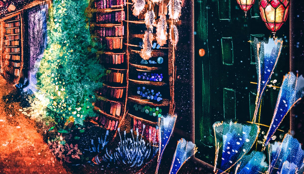 talli_ko's tweet photo. I drew this piece during one marathon. The task was - “A museum of incredibly valuable and precious things”. Everything began with books, herbs, crystal balls, lanterns and then I just got into the flow. After all, what can be more incredible than a door to another world? 

THFUL https://t.co/8YGIrBZoTj