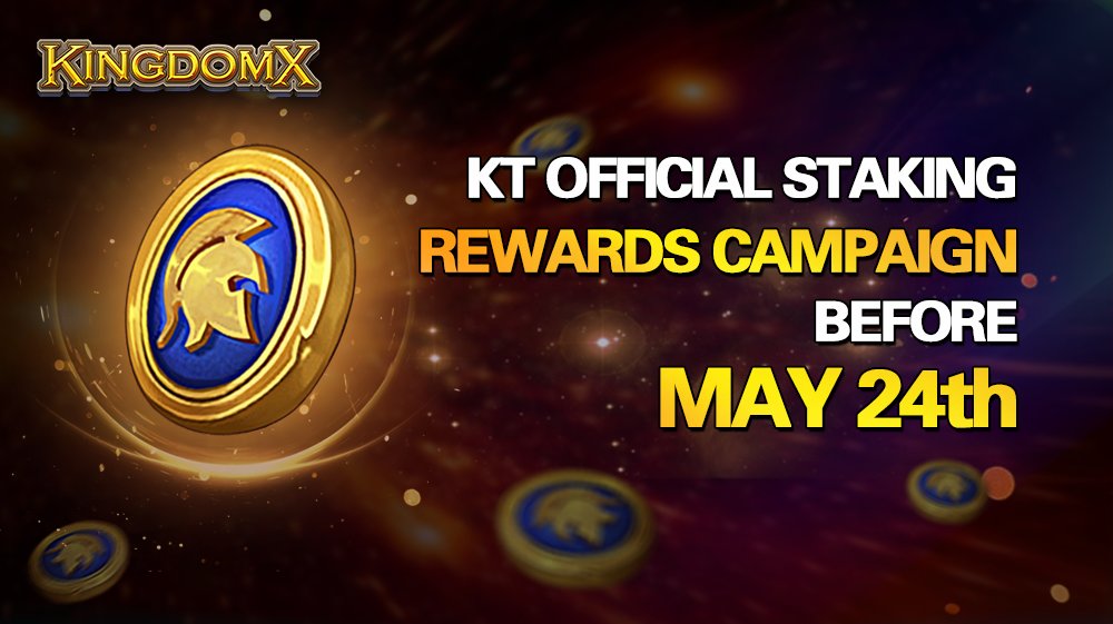 KingdomXGame's tweet photo. 🔥🔥KT Staking Rewards👉Mystery Boxes🔥🔥

Enter:
1⃣FW @KingdomXGame 
2⃣ RW + Like this Post
3⃣ Join https://t.co/73pah72HCB and https://t.co/1RkYHaiXAJ
4⃣ Leave staking amount and BSC wallet address in the comment

⏲️ 9th May to 23rd May

✍️More Details: https://t.co/cNlO60xuHh https://t.co/xbS97rywZu
