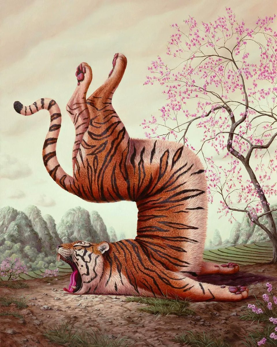 BeautifulBzarre's tweet photo. Caption this painting by Bruno Pontiroli! We will pin our favourite comment! ✨

Bruno describes his work as “a world based on a different logic; a universe comprised of the absurd and paradoxes.”

#beautifulbizarre https://t.co/niBieSkSrV