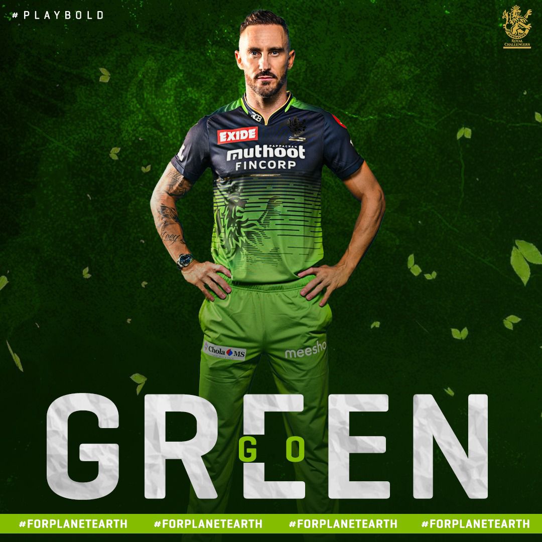 Shubh_s_swaroop's tweet photo. They all are looking #Dashing in #Green #Jersey , why not #RCB announce this green jersey official Rather than #Red 

#Rcb #WeAreChallengers #PlayBold #GoGreen #ForPlanetEarth #IPL2022 #ViratKohli𓃵 #Cricket https://t.co/yUCbJQaXB3