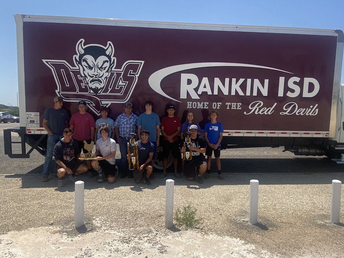 TempletonCarrie's tweet photo. Rankin High School’s Kickin’ Ash is the Texas HSBBQ League STATE CHAMPIONS and Hot-n-Red-y are Reserve Champions. Red Devil Smokers were 5th overall. Now to compete at Nationals in June! @newswest9 @CBS7News @OdessaAmerican @SanAngeloLIVE @gosanangelo @mwtnews @ABCBig2News https://t.co/iw7fRk6azy