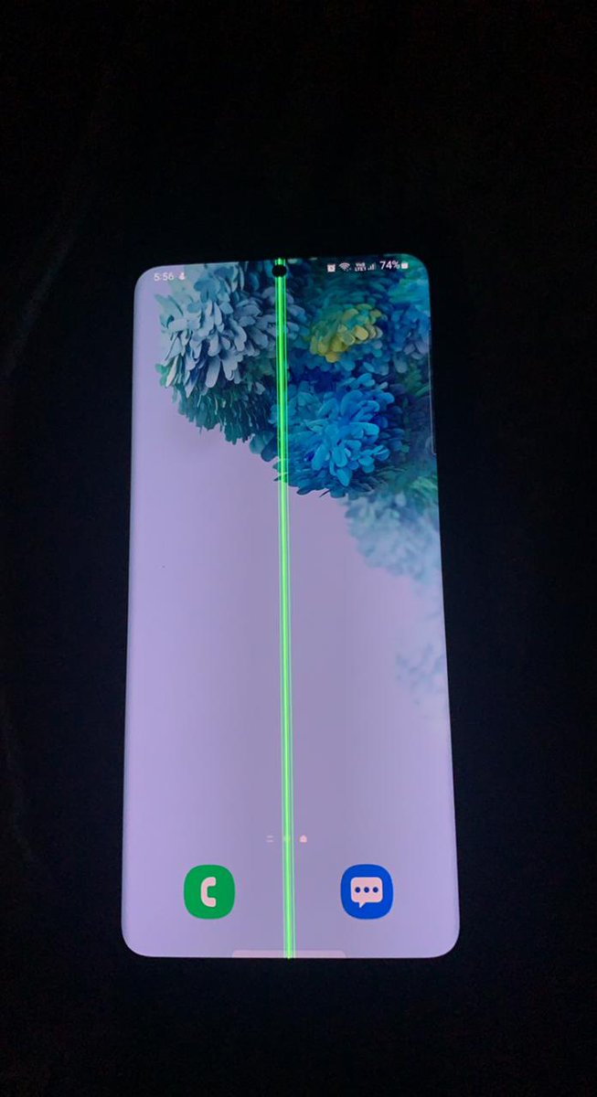 pavankalyan431's tweet photo. By seeing this line on my display my heart broke 💔 As a big fan of @SamsungIndia mobiles been using @SamsungMobile from past 10 years starting from s3 - s20 plus . Never expected this from @Samsung One fine morning woke up and seen this i rushed to the service centre https://t.co/ZFaxdGoFRo