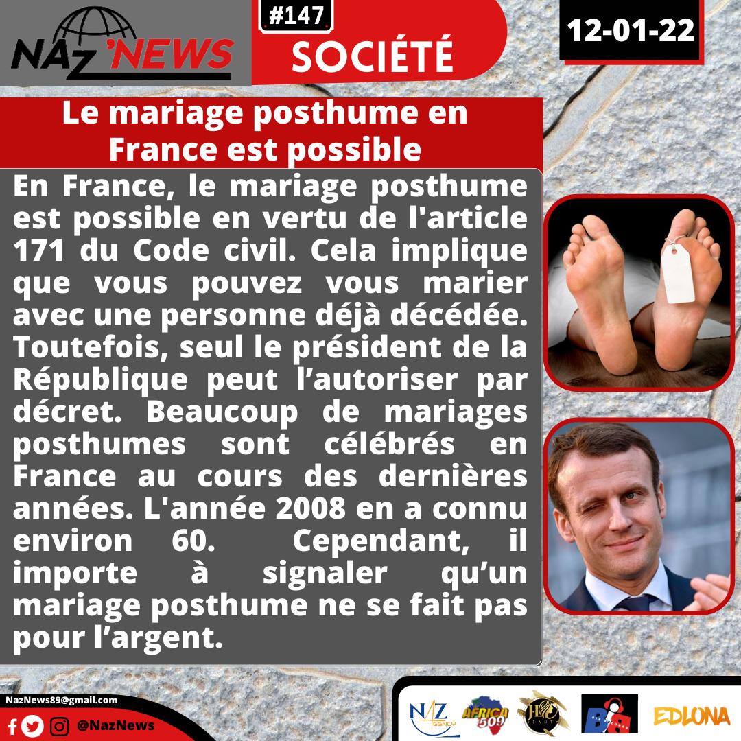NazNews3's tweet photo. En France, un vivant et un mort peuvent se marier ! https://t.co/xonYPraD0t