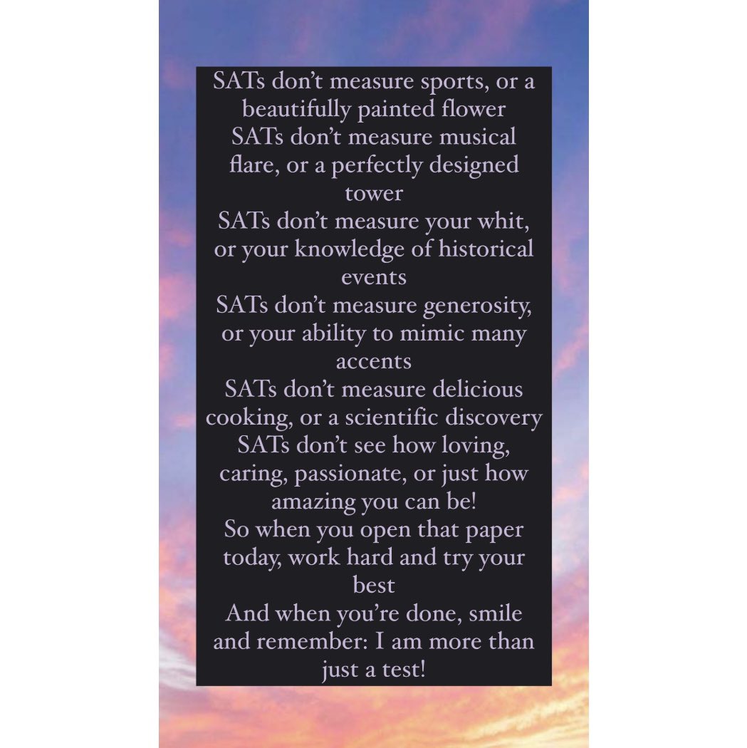 Mrs_J_Marsh's tweet photo. Late night ramblings from me 💫❤️ Wishing all of the Year 6 children the best of luck in their SAT tests this week 🤞🏻 https://t.co/DzVHbGynaS