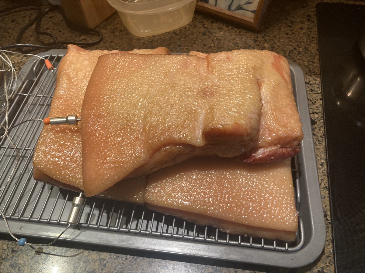 MassholeF's tweet photo. Freshly smoked Bacon. https://t.co/9jJUA9KiSS