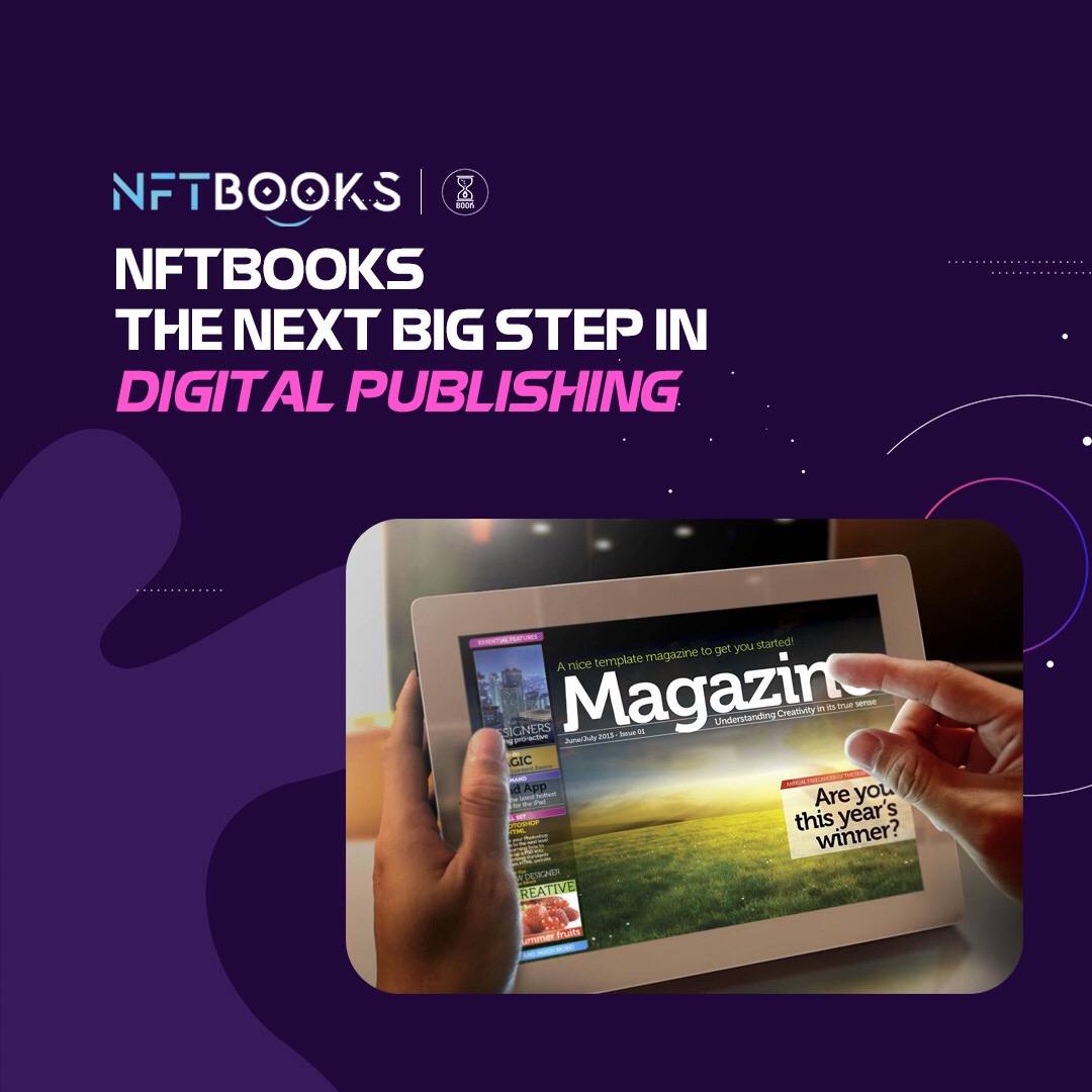 nftbstoken's tweet photo. Now it's time to take the next big step in digital publishing: creating "digital originals" with #NFTBOOKS. The blockchain and #NFT are two technical advancements that have made this feasible.
⌛️ Let’s join #NFTBOOKS and become a pioneer in the digital era.
#PublishEcosystem https://t.co/D5d6m6TP4U