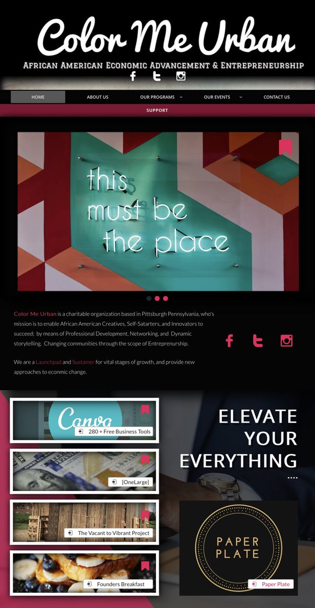 Our website has a smoother experience! Feel free to check it out. Colormeurban.com