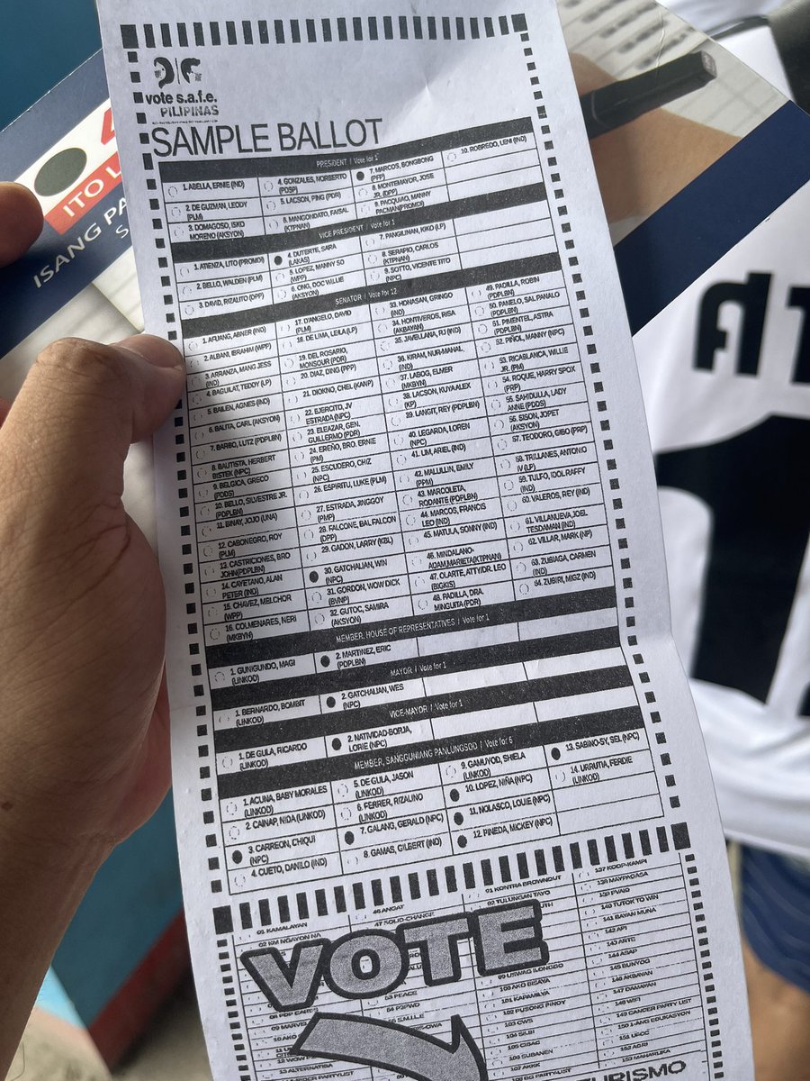 johnpreyest's tweet photo. Sample ballot in Valenzuela City @COMELEC #Eleksiyon2022 https://t.co/RSILp2WXgL