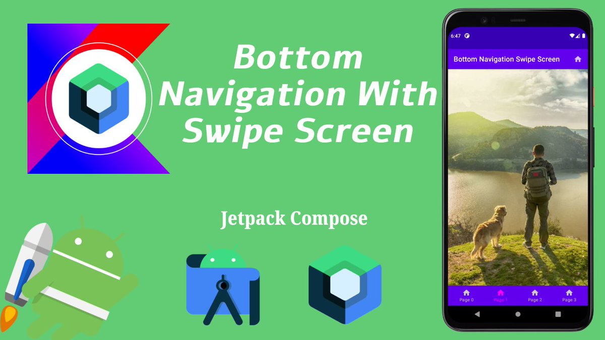 MakeItEasyDev's tweet photo. #AndroidDev #Kotlin #100DaysOfCode #BottomNavigation #SwipeScreen #Horizontal #PagerState #BottomAppBar #HorizontalPager #TopAppBar #MakeItEasyDev #Developer #Navigation

How to Implement Bottom Navigation Swipe Screen in Jetpack Compose

Video link ->
https://t.co/fBzJtNrg89 https://t.co/q5QxxZI2i8