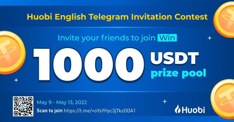 HTX_Global's tweet photo. 💰 1000 $USDT prize pool 🎁

✅  Follow @HuobiGlobal @DujunX

✅ Tag friends to join Huobi Telegram with link ➡️ https://t.co/SGw11KKNPx

✅ Use #Invitecontest + tag them in Telegram

 Fill in form ⤵️