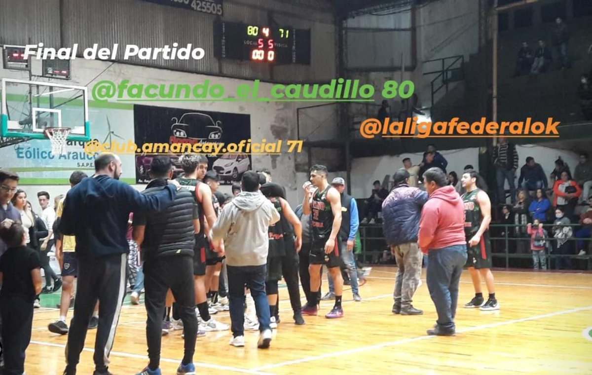 csydfacundo's tweet photo. #LaLigaFederal

EN LA CALDERA MANDA PAPÁ...!!!

#ElRiojanoMasGrande 80 - 71 #Amancay

El Verde avanza de etapa en @laligafederalok.
💚🥳 a lo Caudillo se vive mejor 🥳💚 https://t.co/UrGkwyOc5V