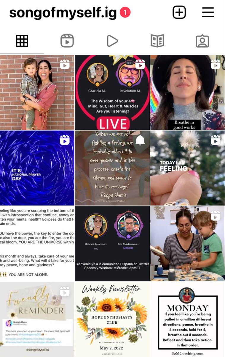 SoMCoaching's tweet photo. Gotta say my IG feed is looking fly with @RevMacLive and @CrisGuadarramaM quotes by @PoppyJamie my precious 🤴🏼 a whole lot of love! #happinessisreal THANK YOU! https://t.co/aCu6yTUTTo