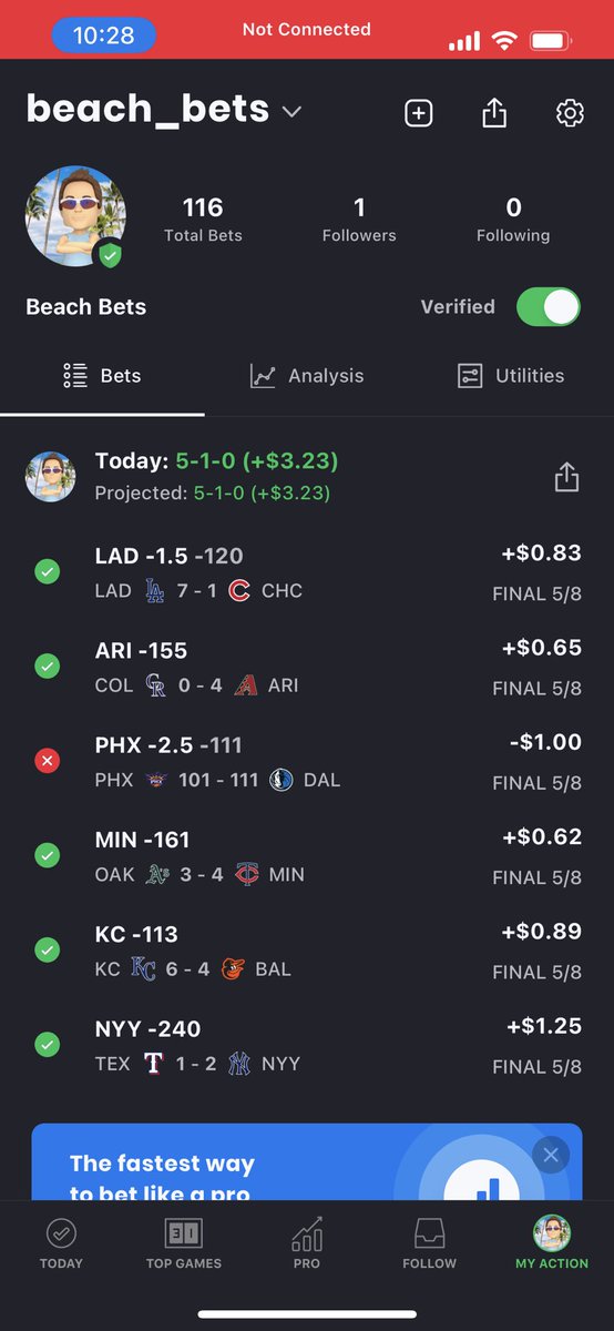 PinkPoloBets's tweet photo. Not a bad way to end the week. Finished the week 16-7-1 plus we cashed a few derby 🐎 🎟 yesterday as well 😎😎
We will take it and hopefully keep building 😀
#BeachBets https://t.co/ifP4WtbFiy