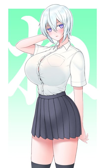 パツパツワイシャツがすばらしかったので勢いでこの前の絵を静来ちゃんに改変してしまいました。 