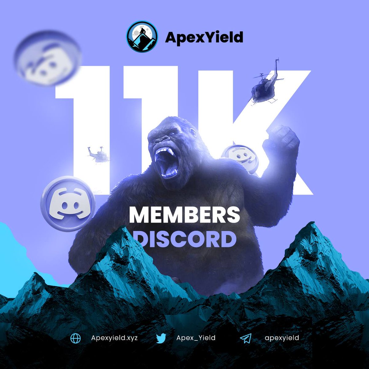 txyFlames's tweet photo. We just hit 11k members on the discord🤯
.We are glad to have all you #apexfam . This spaceship of Apes is about to take off 🚀🚀🚀

#APEXFAM  #BSC #altcoingem #altcoin #10x #altcoins  #bscgems #BSCGemAlert #BSCGemsx100 #BSCGemsAlert #defiyield #DeFiChain #DeFi #roadmap #BTC https://t.co/U5yhBOHtcG