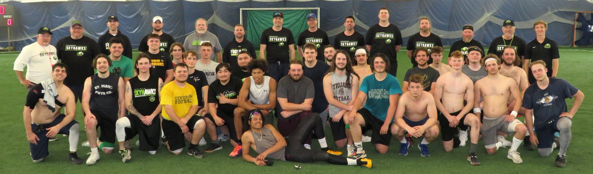 SkyhawksFootbal's tweet photo. 2022 Spring Camp! That's a wrap! Amazing weekend... Thanks to everyone; coaches, players and volunteers for making our first U22 spring camp such a huge success. Go Skyhawks! https://t.co/X91i6gUAHU