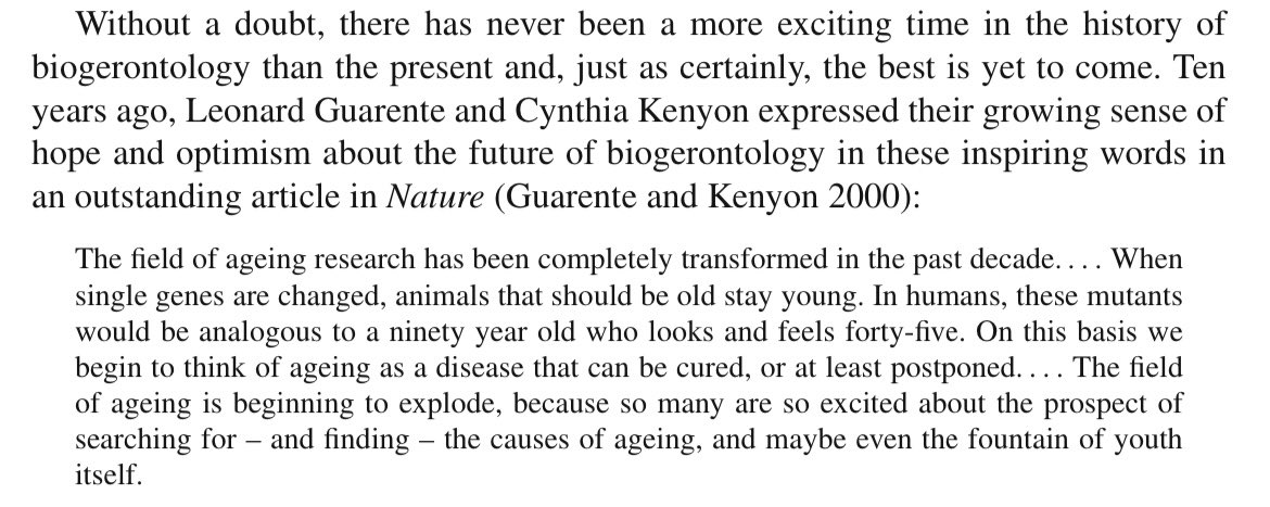 RaiMamta's tweet image. From the preface of “The future of aging”. Still holds true with the only difference that the scientists have definitely come a long way ✌️. It’s gonna be more exciting in the future #Ageing #Aging #agingreversal #agingresearchers
