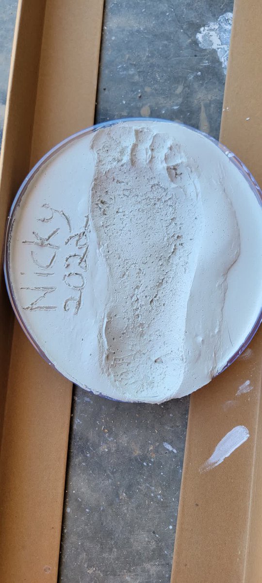 HostileHare's tweet photo. We made an impression of Rory's feet for my wife, I figured my mom needed one as well๐
#mothersday #manchildproblems #favoriteson https://t.co/ArUZAES4PK