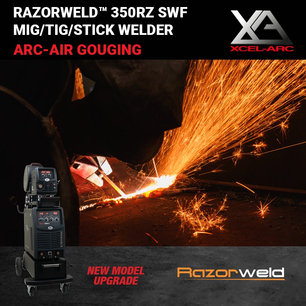 xcelarcnz's tweet photo. 🔥 NEW MODEL UPGRADE 🔥 The RAZORWELD™ 350RZ SWF 👨‍🏭 is a powerful workshop machine with MIG, TIG and STICK welding functions. Also Air Arc Gouging Function with the upgrade.
Explore more...
https://t.co/xKYI7x3mTl
#mig #migwelding #migmachine #TIG #TigWelding #stick #MMA #weld https://t.co/BKksYNHKqo