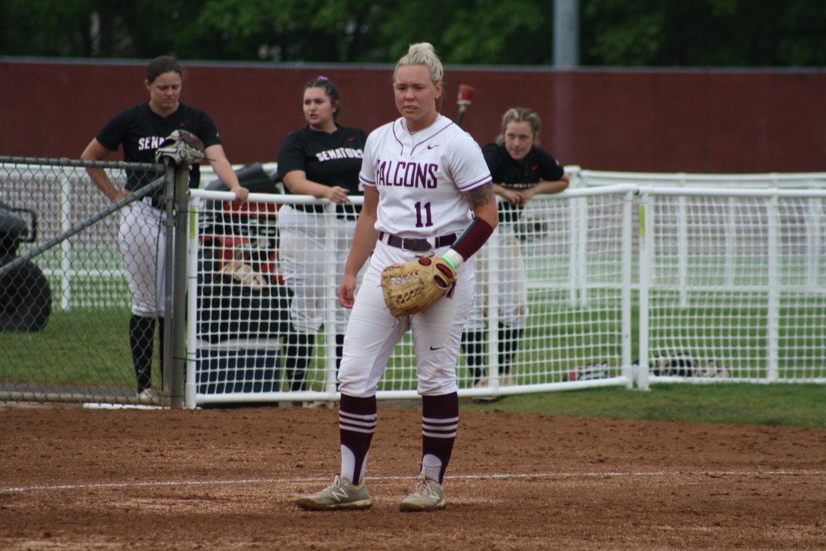 fsfalcons's tweet photo. @falconssftball Emily Riggs, who was named the @TheMountainEast Softball Tournament MVP this afternoon, now holds the MEC Tournament records in home runs (3) and RBIs (9).

📸 credit: Mountain East Conference

#SoarFalcons https://t.co/0mm0Aa2ZX3