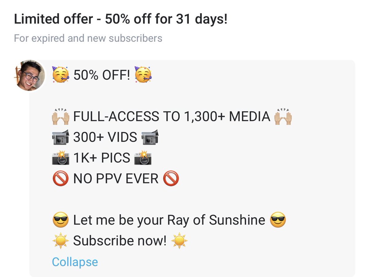 I can be your Ray of sunshine for only $4 😘😎☀️ onlyfans.com/raydexterxxx