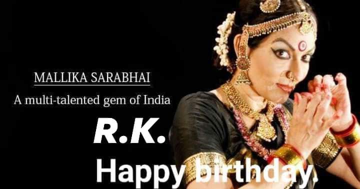 Happy birthday to actress , Dancer Mallika Sarabhai 9-5-1954 . 
