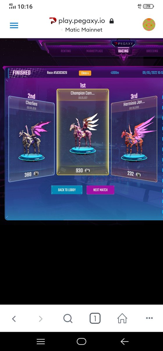 NinaAngeles02's tweet photo. Hello👋 Have a Bless Monday everyone 🙏🥰

Drain Energy Race🏁 of my Scholar Pega's 🥰 ImSy Brandon🐎, ImSy Priadas🐎 and Champion Campona🐎 🥰

Thank you so much po @ImmortalSynG Family 🙏😘🥰

@PegaxyOfficial
#IMSY
#ImmortalSyndicateGuild
#Pegaxy
#GandangLahi
#ImSyLifeChanger https://t.co/hSeZtrj0Lw