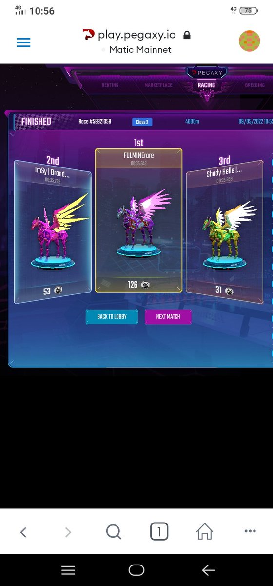 NinaAngeles02's tweet photo. Hello👋 Have a Bless Monday everyone 🙏🥰

Drain Energy Race🏁 of my Scholar Pega's 🥰 ImSy Brandon🐎, ImSy Priadas🐎 and Champion Campona🐎 🥰

Thank you so much po @ImmortalSynG Family 🙏😘🥰

@PegaxyOfficial
#IMSY
#ImmortalSyndicateGuild
#Pegaxy
#GandangLahi
#ImSyLifeChanger https://t.co/hSeZtrj0Lw
