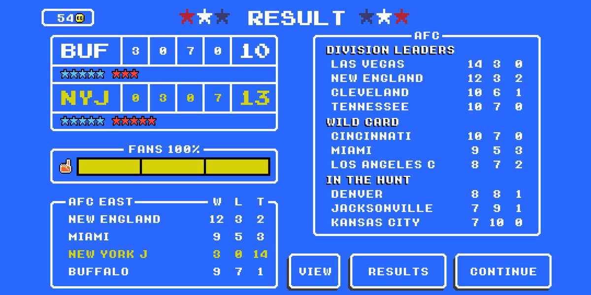 wallenfe's tweet photo. Hey @retro_bowl - why didn't I make the playoffs? https://t.co/dYlRfXGeWc