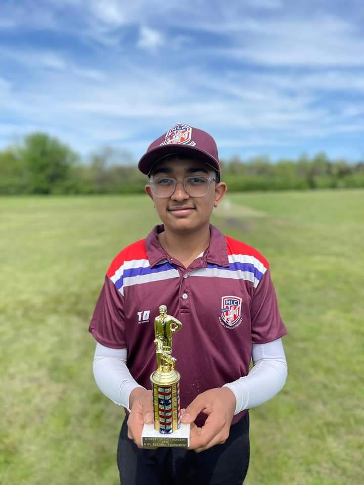 CYCacademy's tweet photo. Best performer in CYCA U13.. Rishin Patel.. scored his career best 73*(68) opening the batting today in MLC Midwest Regionals held at Cincinnati, Ohio.. https://t.co/rfIV3bGoCV