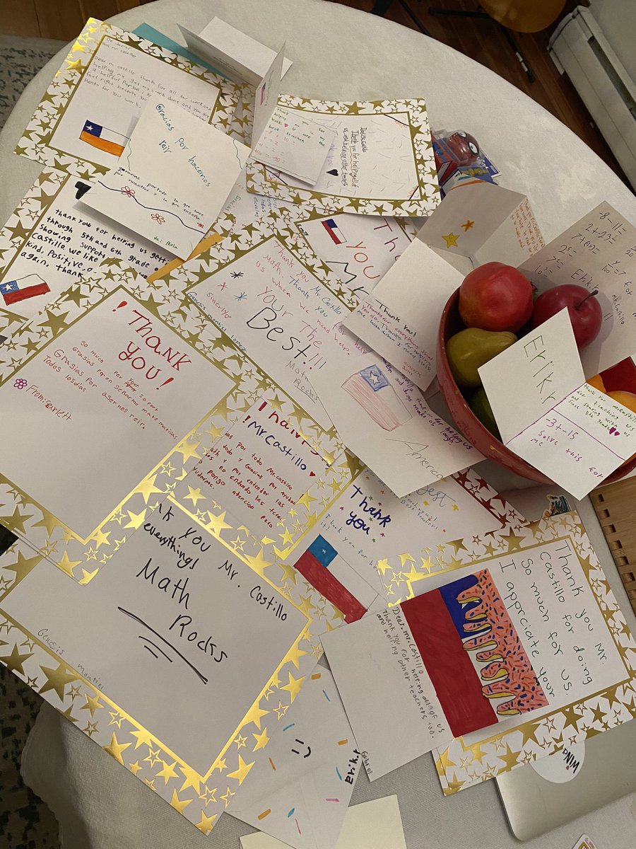 mcastillose's tweet photo. Teacher appreciation week. ❤️ 6th graders Dual Language immersion, DMIS, Winchester, VA. en Winchester, Virginia.  …they made my day!   Also shout outs to my colleague Ms. Elm and Mr @AmavizcaMarco for prepare this. @dmiswps @ParticipateLrng #unitingourworld https://t.co/92S8xydr5b