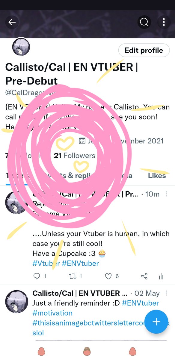 CalDragonMoon's tweet photo. GUYS OH MY GOD π₯Ί
Thank you all so much ;v; I'm so happy, you don't even know!
Let's see if we can hit 30 soon Mayhaps?? π
#Vtuber #ENVtuber #VtuberMilestone #ThankYouEveryone #LoveYouGuys https://t.co/eZyTt2rp3X