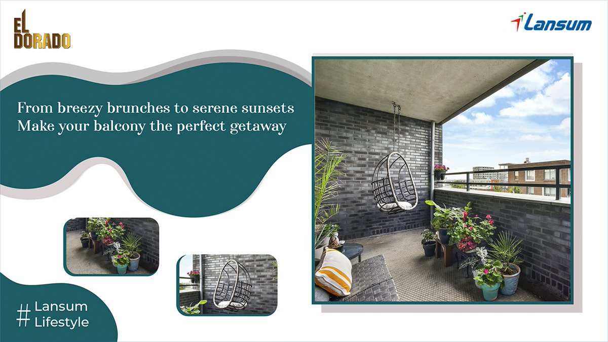 lansumprop's tweet photo. Make your balcony an extension of your personality.
- Make it cozier with functional furniture.
- Add life to the void with plants and herbs.
- Spruce up the space with weather resistant art.
- Set the right mood with warm lighting.
- Add extensions for privacy.

#LansumLifestyle https://t.co/aYOlqldKgp