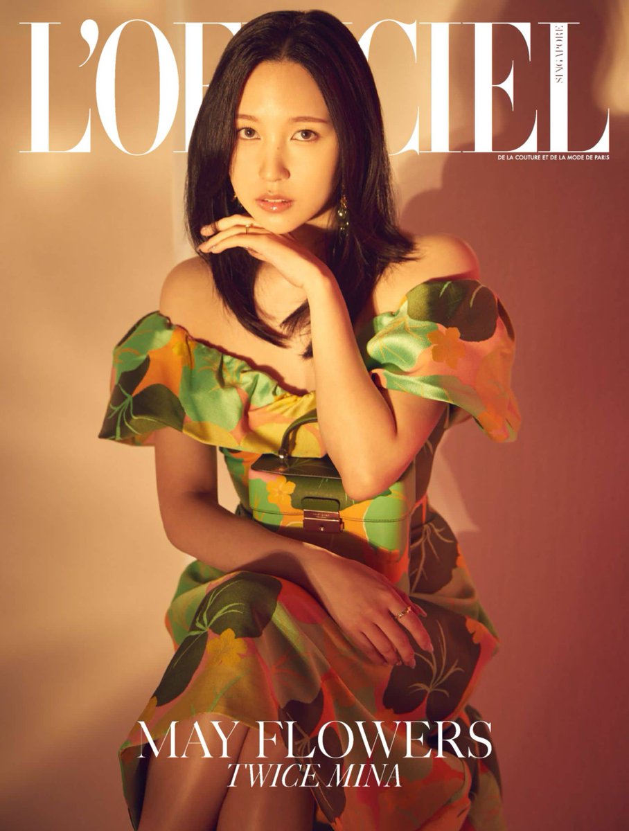 minaricious's tweet photo. L'OFFICIEL Singapore - May 2022
#TWICE #트와이스 #MINA #미나 @JYPETWICE https://t.co/n1GdNciKF7