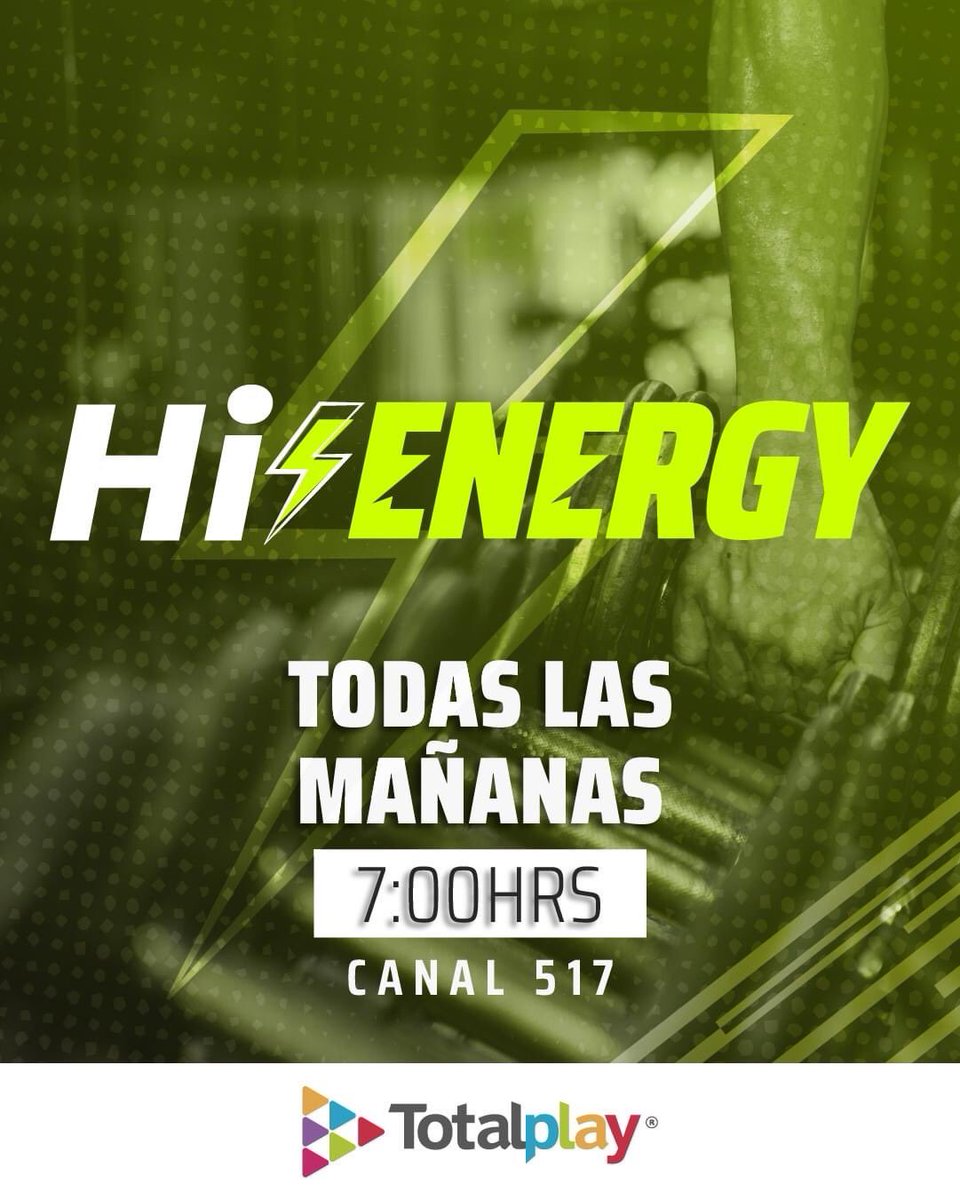 GeovanniDuran74's tweet image. 🔥 Sporters, si la belleza interior aún no hace efecto, es hora de ver #HiEnergy. 💪

🔝 Jálense al 517 de @totalplaymx que @GeovanniDuran74 y @lizalvarezgm están por empezar la rutina diaria. 🤯

⏰ 07:00 hrs 

#CreamosTendencia y en equipo es mejor