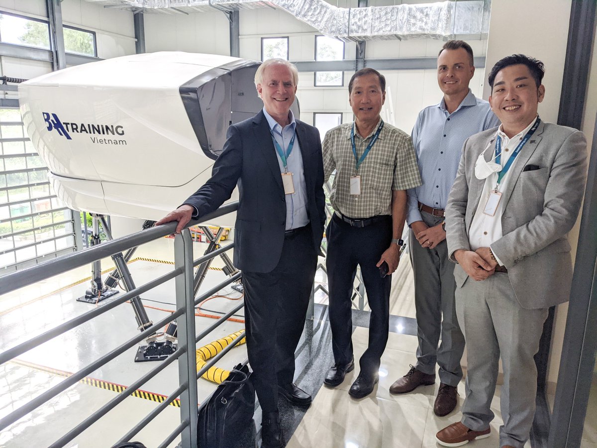 BAATraining's tweet photo. @Boeing has a visit to @BAATraining in Vietnam to look for the cooperation of pilot training and investing in training equipment, FFS of Boeing aircraft. #aviation #boeing #aircraft #pilot https://t.co/x7qt0JPWI9